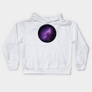 Purple galaxy Kids Hoodie